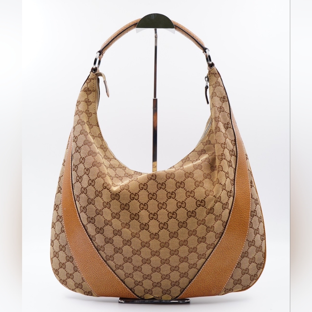 (MT292) Gucci GG Canvas Hobo Shoulder Bag - Picture 6 of 14